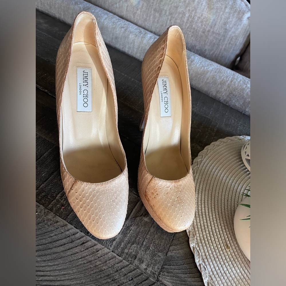 Jimmy Choo python 
Leather Pumps - Picture 5 of 13